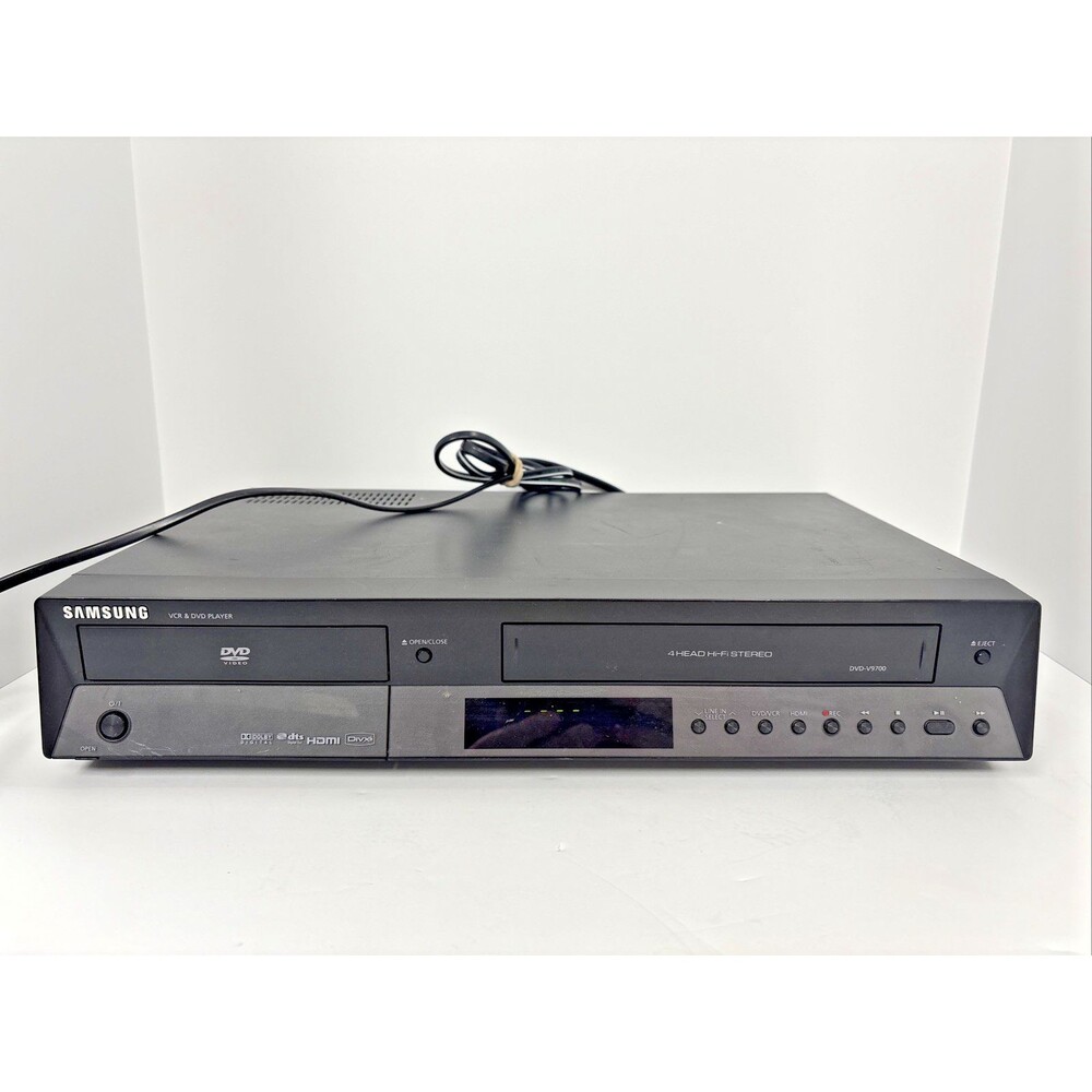 Samsung DVD-V9700 DVD VCR Combo Player HDMI/RCA - Tested Working No Remote